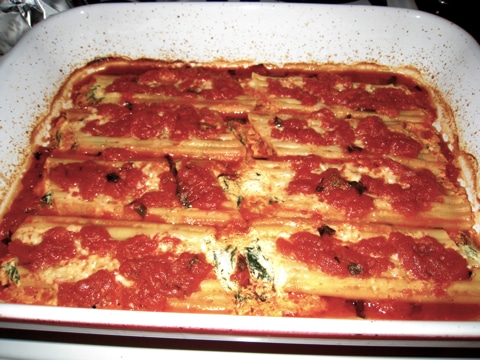 Ricotta and Spinach Manicotti Ricotta and Spinach Manicotti