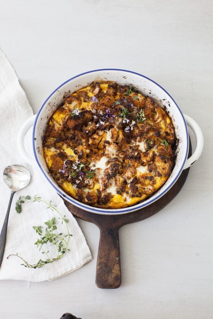 crispy garlic roasted cauliflower recipe