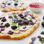 Berry Pizza with Whipped Ricotta Mascarpone Cheese