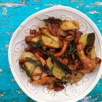 Crispy Sage Potatoes with chanterelle mushrooms recipe