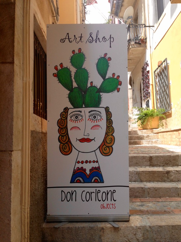 Don Corleone Art Shop in Taormina Sicily Don Corleone Art Shop in Taormina Sicily