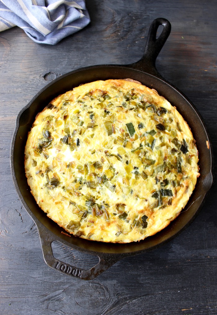 Potato Leek Frittata Recipe with Goat Cheese Potato Leek Frittata Recipe with Goat Cheese
