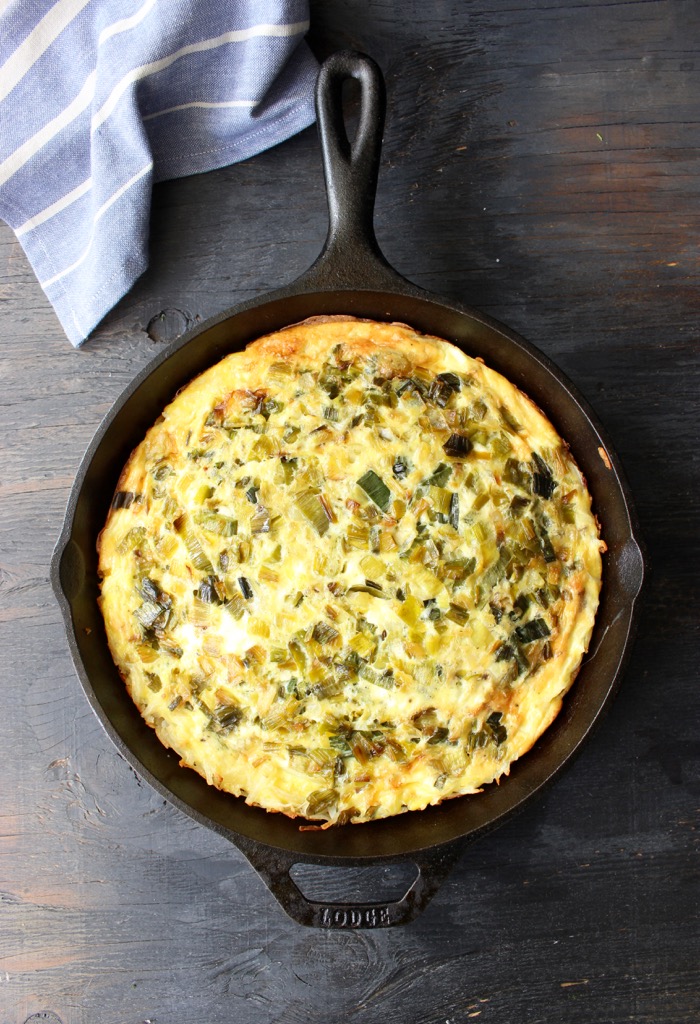 Potato Leek Frittata Recipe with Goat Cheese Potato Leek Frittata Recipe with Goat Cheese