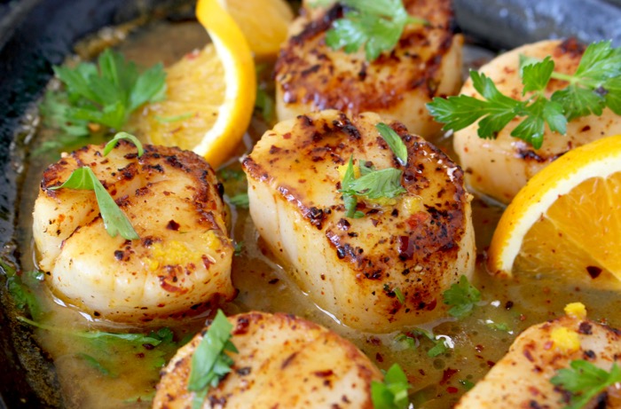 Seared Scallops Recipe with Orange Rum Sauce Seared Scallops Recipe with Orange Rum Sauce