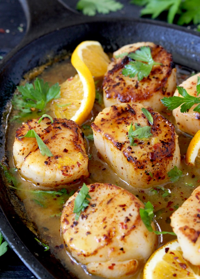 Seared Scallops Recipe with Orange Rum Sauce Seared Scallops Recipe with Orange Rum Sauce