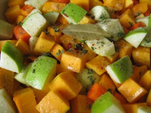 Diced Butternut Squash and Apples