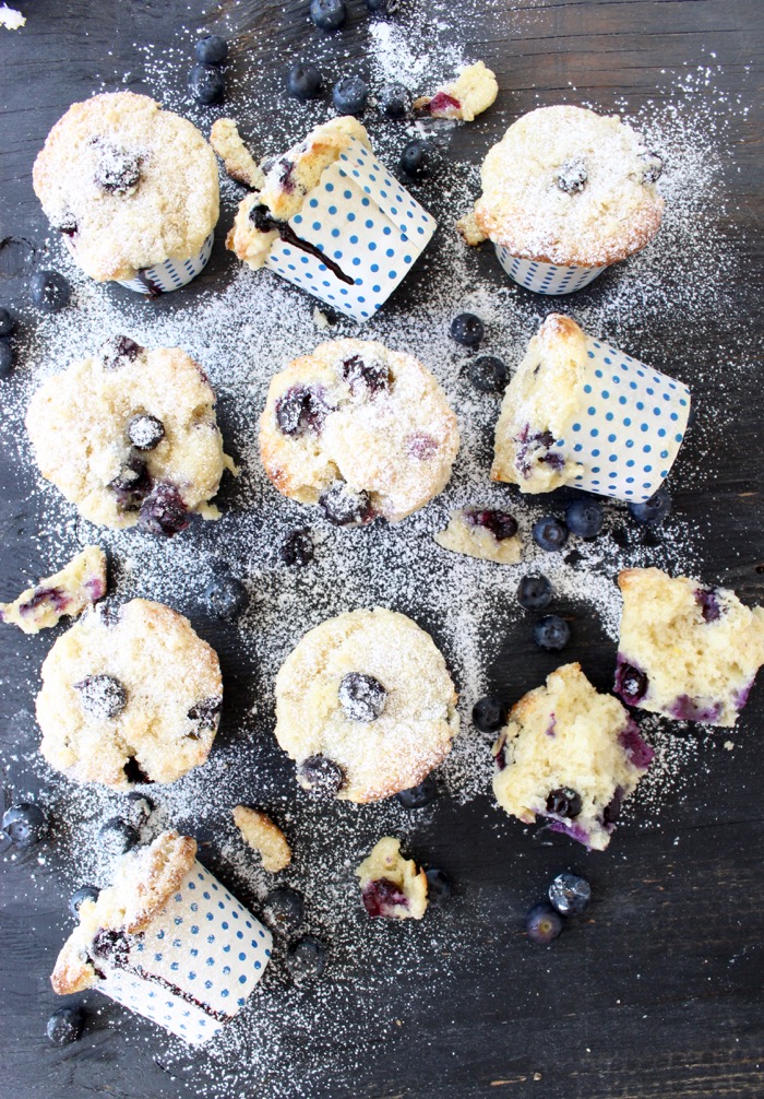 blueberry ricotta muffins