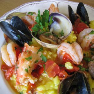 Seafood risotto