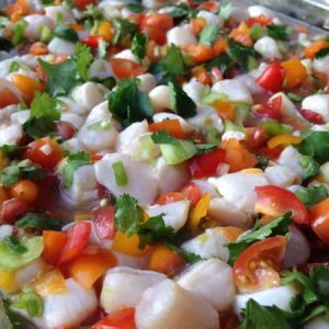 Tomato Scallop Ceviche Recipe