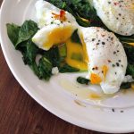 Sauteed Garlic Spinach & Eggs