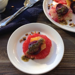Citrus Beet Salad with Lemon Balm