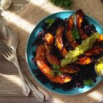 Roasted Acorn Squash Recipe with Pepper Chimichurri