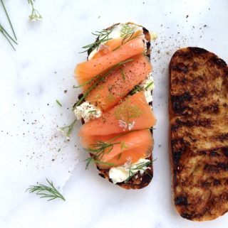 Smoked salmon crostini recipe