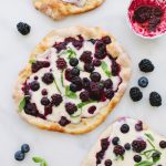 Berry Pizza with Whipped Ricotta Mascarpone Cheese