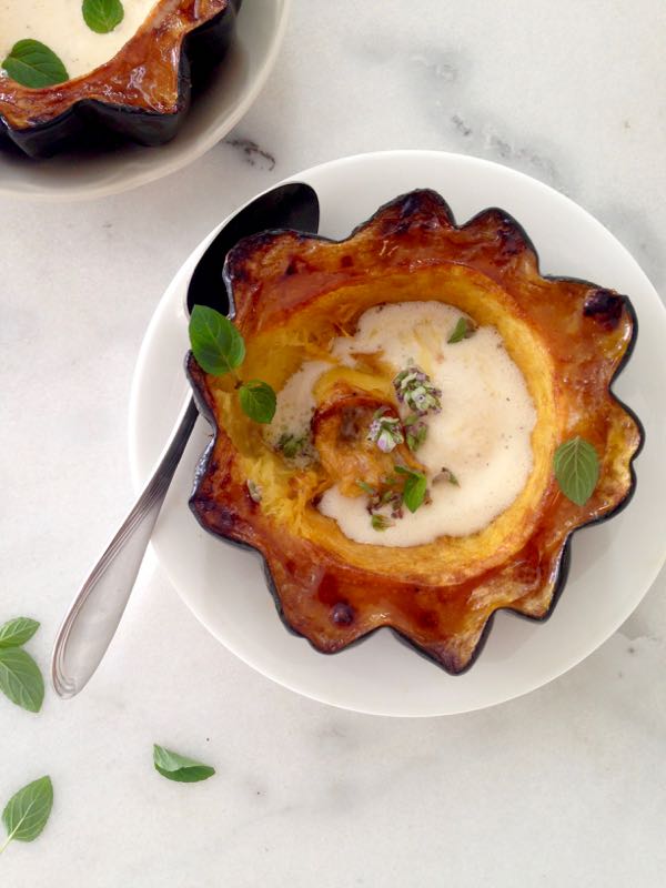 best acorn squash recipe with vanilla rum sauce