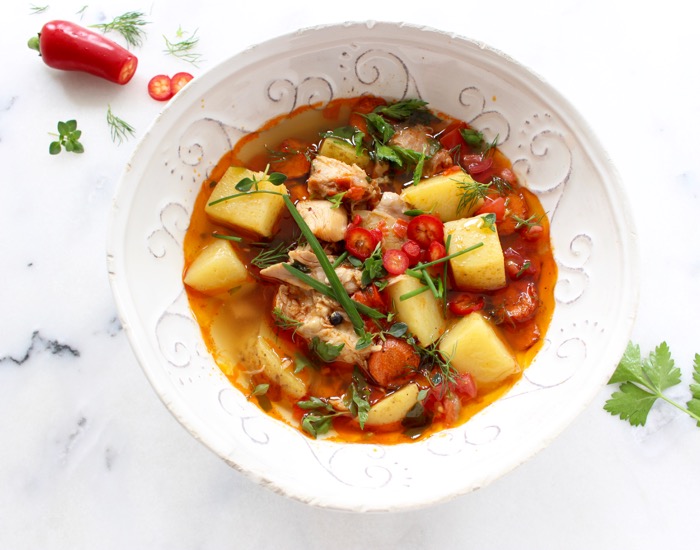 Rustic Chicken Potato Soup Recipe