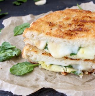 Spinach Artichoke Grilled Cheese Panini Recipe