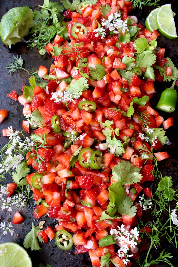Strawberry Salsa Recipe with Fresh Cilantro and Lime Strawberry Salsa Recipe
