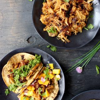 Tacos de Carnitas with Chive Pesto ( Carnitas Tacos Recipe )