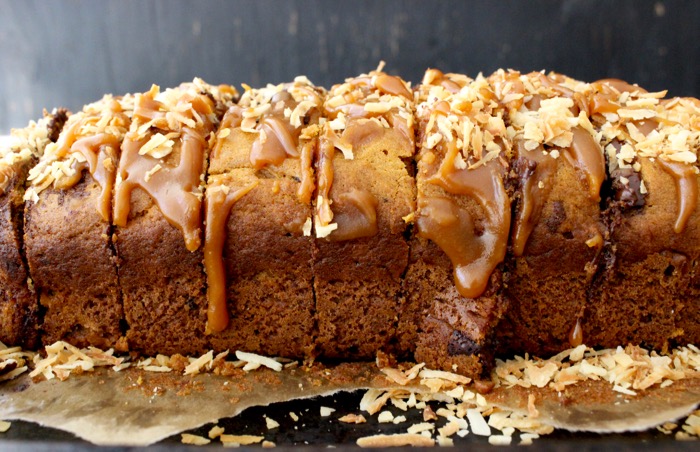 Easy Pumpkin Bread Recipe with Chocolate & Caramel Easy Pumpkin Bread Recipe with Chocolate & Caramel