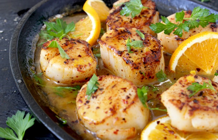 Seared Scallops Recipe with Orange Rum Sauce Seared Scallops Recipe with Orange Rum Sauce