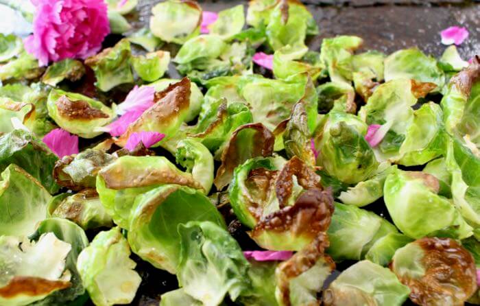 Roasted Brussel Sprouts Leaves Roasted Brussel Sprouts Leaves