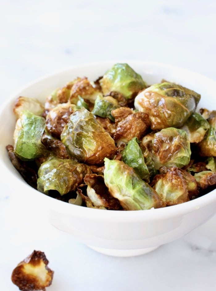 Baked Brussel Sprout Chips Baked Brussel Sprout Chips