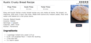 Large Loaf Italian Bread