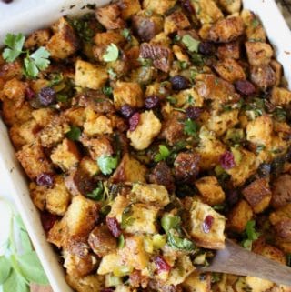 Vegetarian Italian Bread Stuffing