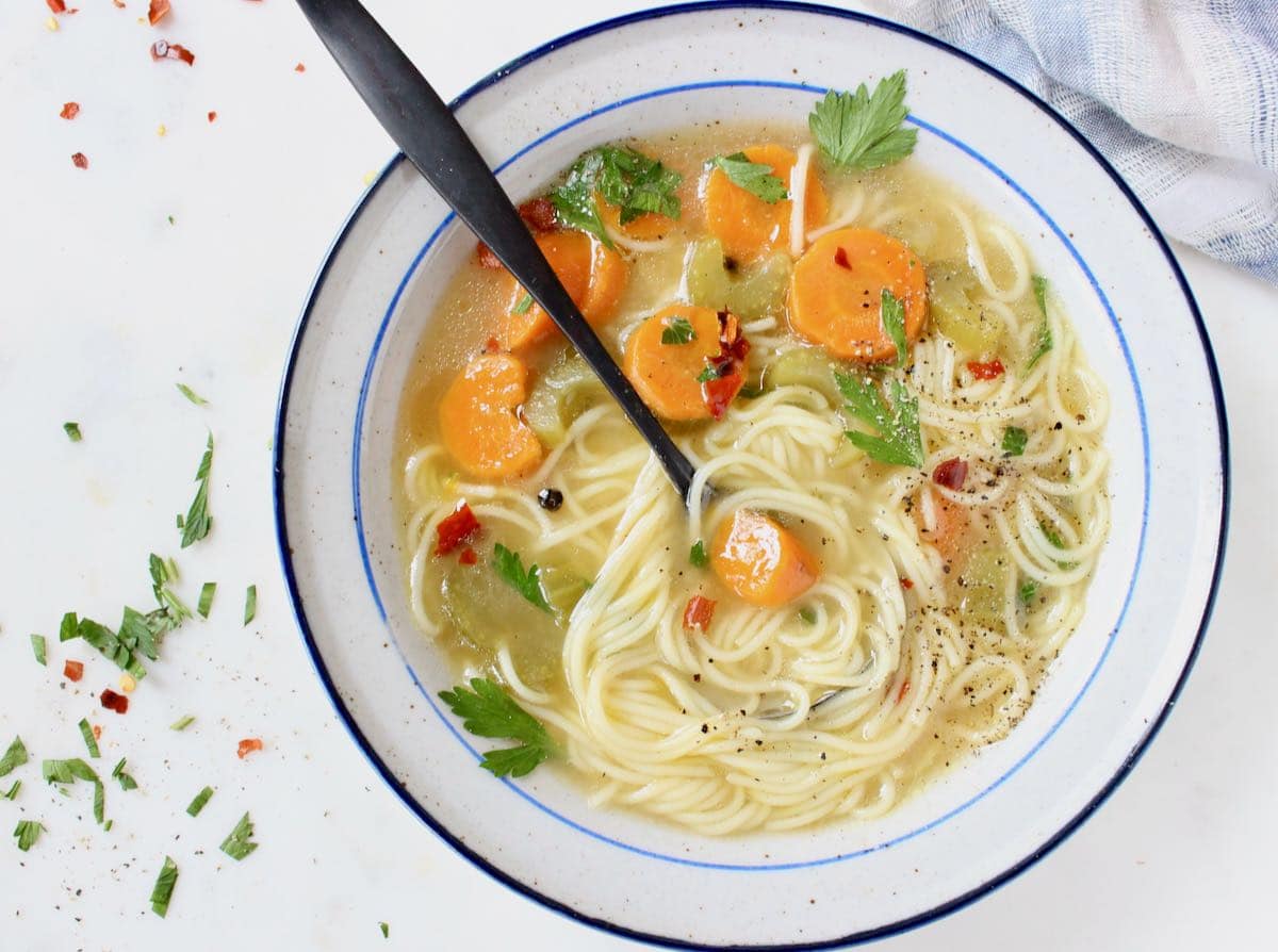 vegetable noodle soup vegetable noodle soup