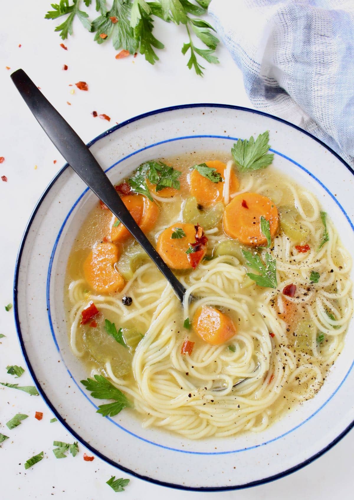vegetable noodle soup