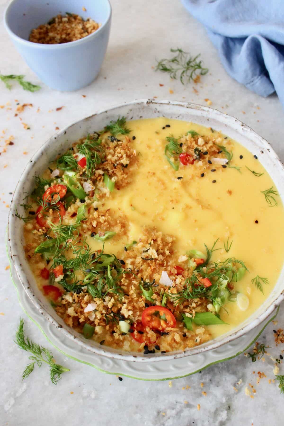 vegan potato cauliflower soup