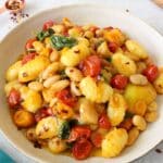 Roasted White Bean Tomato Pasta