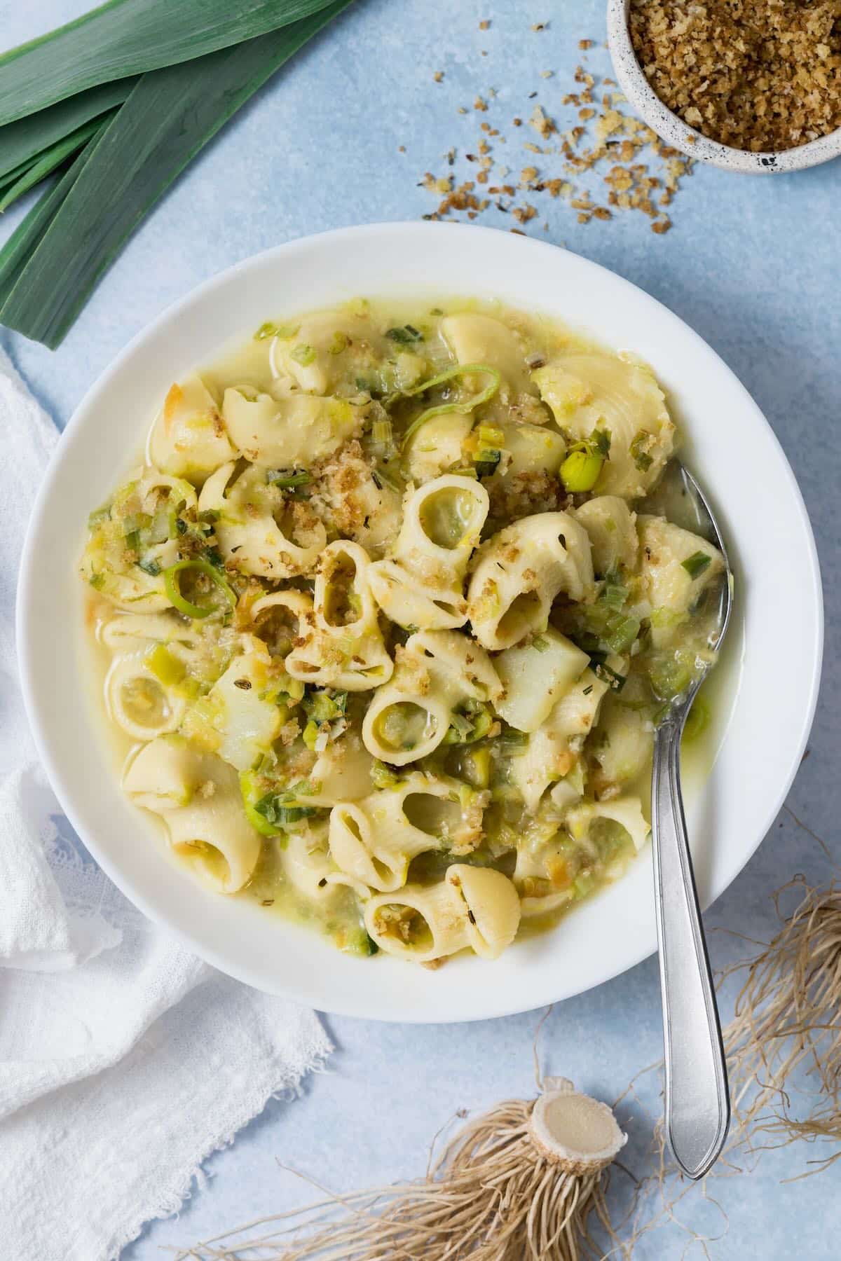 leek potato pasta leek potato pasta