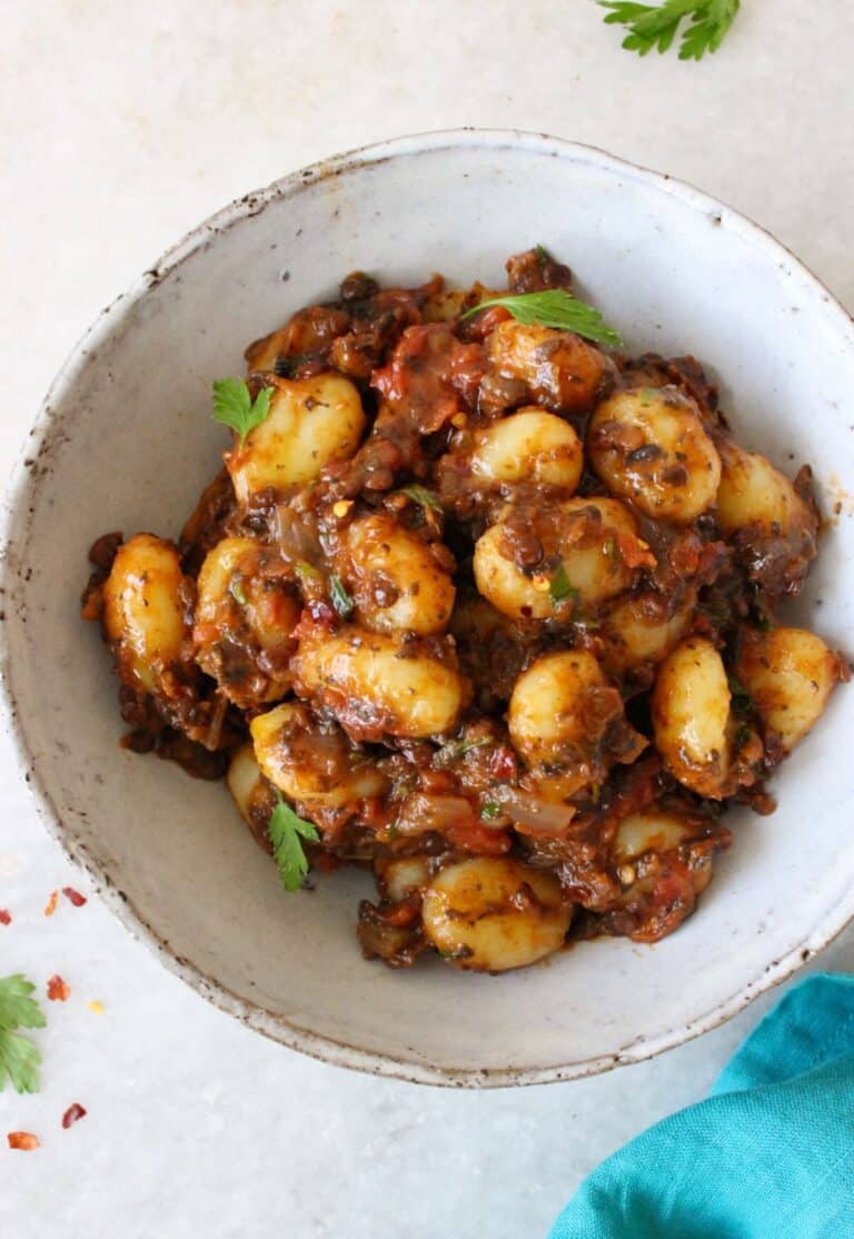 mushroom lentil bolognese